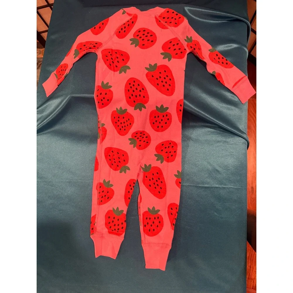 Hanna Andersson HannaJams™ Strawberry Sleeper 🍓 | 12–18M | 100% Organic Cotton